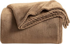KMUSET Brown Fleece Throw Blanket by COZYBLANKETHappyHomeLife