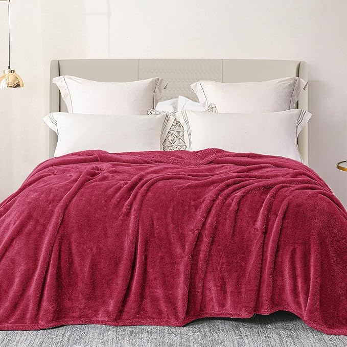 Exclusivo Mezcla Plush Fuzzy Fleece Bed Blanket King Size, Super Soft, Fluffy by ExclusivoMezcla
