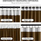 RYB HOME Luxurious Bronze Velvet Curtain Panels - Image 2