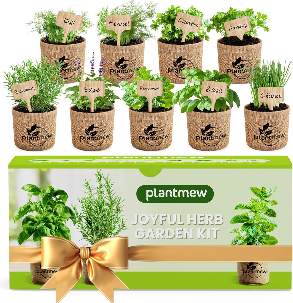 Gift for Women, Mom, Her – 9 Herb Indoor Window Garden Kit