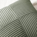 MIULEE Light Olive Green Decorative Throw Pillow Covers 18x18 Inch - Image 2
