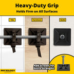 Zip Tie Adhesive-Backed Mounts 100Pk. Professional-Grade, UV Black Cable Tie Bases, 1.1 x 1.1. Screw-Hole Anchor Point Provides Optimal Strength for Long-Term Durability & Use and Clutter-Free Cables.
