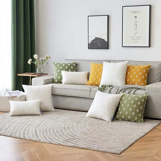 MIULEE Pillow Insert 16x36 Inch, Decorative Rectangle Throw Pillow Inserts - Image 4