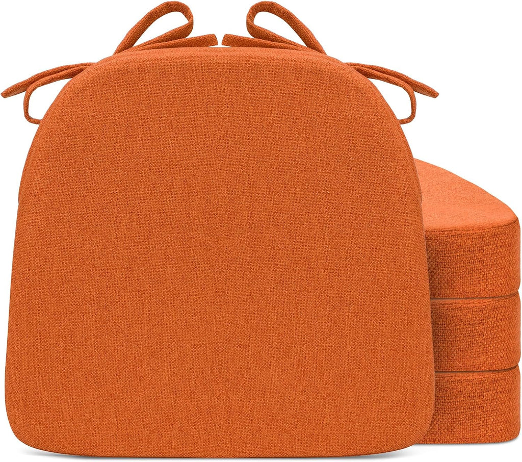 Sunsleek Chair Cushions for Dining Chairs D-Shaped Seat Cushions Chair Pads