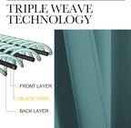 NICETOWN RV Blackout Curtains for Camper Windows, Sea Teal, Short Blackout - Image 3