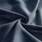 MIULEE Navy Blue Linen Curtains 90 Inch Length 2 Panels - Image 8