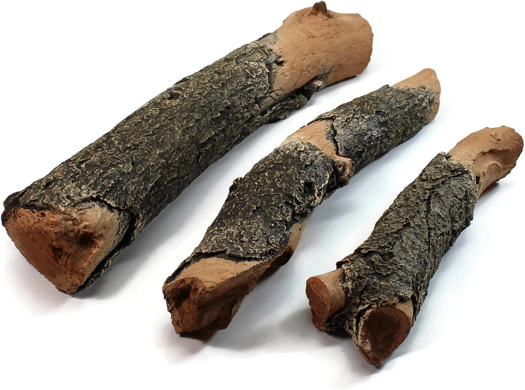 Midwest Hearth Deluxe Decorative Branch and Twig Set | Cast from Real Logs and Hand Painted in USA (Driftwood 5-Piece)
