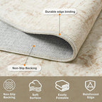 5x8 Area Rugs for Living Room Washable Rug: Anti-Skid Abstract Modern Living - Image 4