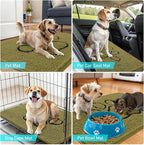 OLANLY Dog Door Mat for Muddy Paws 48x30, Paw Print Design, Absorbs Moisture - Image 7