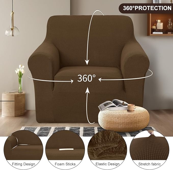 U-NICE HOME Recliner Chair Covers Stretch Couch Cover Sofa Cover Sofa Slipcover - Image 3