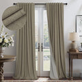Pitalk 108 Inch Curtains 2 Panel Set Burg Modern Earthy Earth Tone Decorative by Pitalk