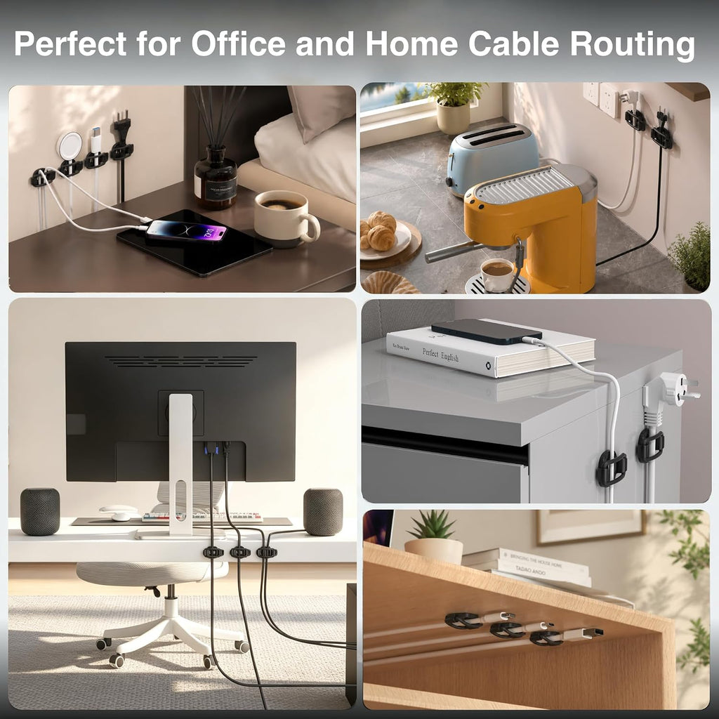 12-Pack Adjustable Cable Clips