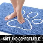 Smiry Dog Door Mat for Muddy Paws, Absorbent Dirt Trapper Non Slip Quick Dry - Image 4