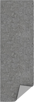 Ottomanson Door Mat Indoor Entryway Runner Rug – Non-Slip Durable Low-Pile Runner with Stain-Resistant Surface, 20" x 59", Gray