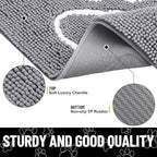 Smiry Dog Door Mat for Muddy Paws, Absorbent Dirt Trapper Non Slip Quick Dry - Image 3