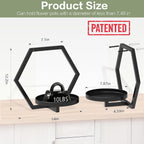 3Pcs Floating Wall Shelves Plant Holders, 7.9inch Wall Mounted Plant Stand