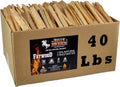 Billy Buckskin 40lb Fatwood Fire Starter Sticks, 100% Natural Firestarter