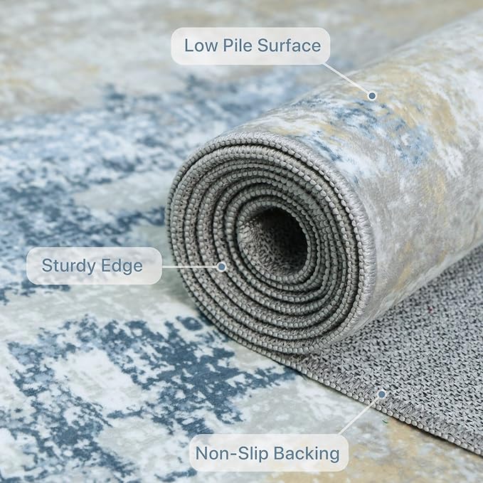 BEIMO Area Rugs 9x12 for Living Room Bedroom, Large Modern Abstract Machine - Image 8