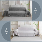 MYSKY HOME Couch Covers for Sofa, Dog Couch Cover Protector, Dark Grey Lines - Image 7