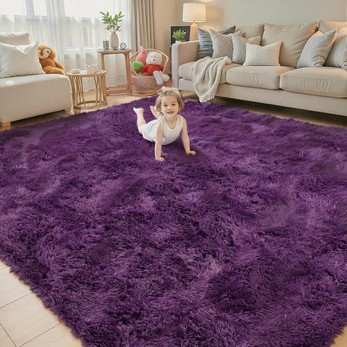 8x10 Area Rugs for Living Room Bedroom, Large Area Rug Shaggy Carpet Soft Plush by Junhejiamei