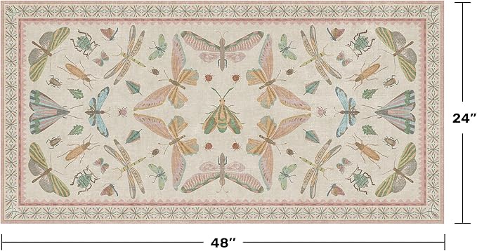 Hazo Haus Light Pink Washable Bathroom Rug - Image 2