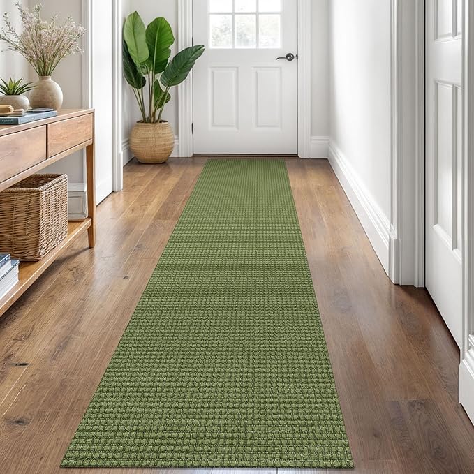 KOZYFLY Runners for Hallways 2x8 ft Washable Kitchen Runner Non Slip Rubber by KOZYFLY