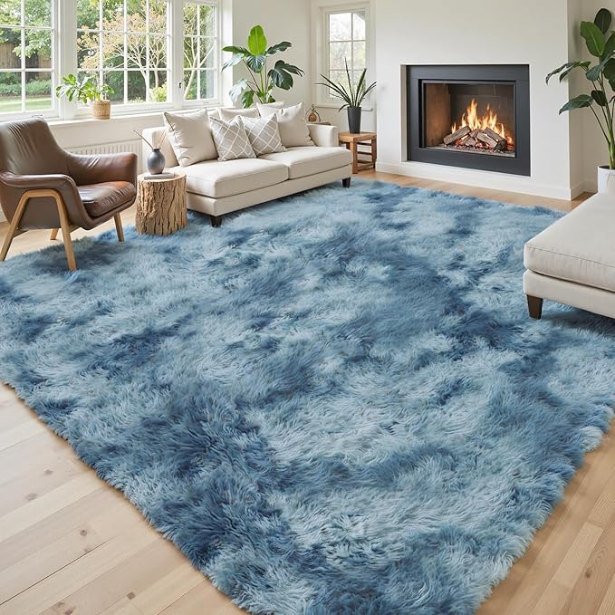 Rugs for Living Room 6x9, Alfombras para Salas Shag Large Plush Soft Area Rug - Image 2