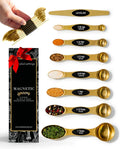 Styled Settings Magnetic Measuring Spoons Set, Gold