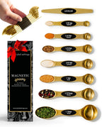 Styled Settings Magnetic Measuring Spoons Set, Gold
