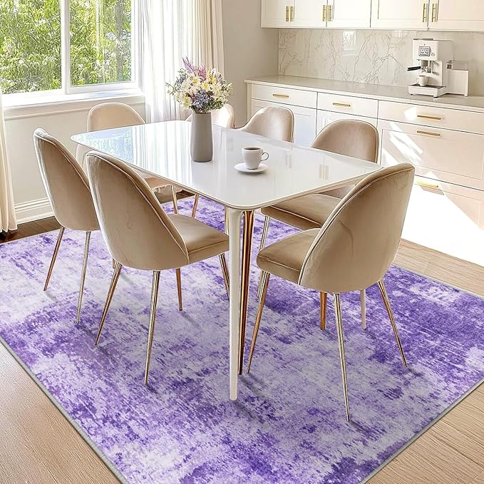 Washable Area Rugs 5'x7' Non-Slip Modern Abstract Soft - Image 8