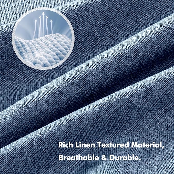 MIULEE 100% Blackout Linen Curtains - Image 3