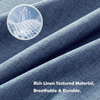 MIULEE 100% Blackout Linen Curtains - Image 3
