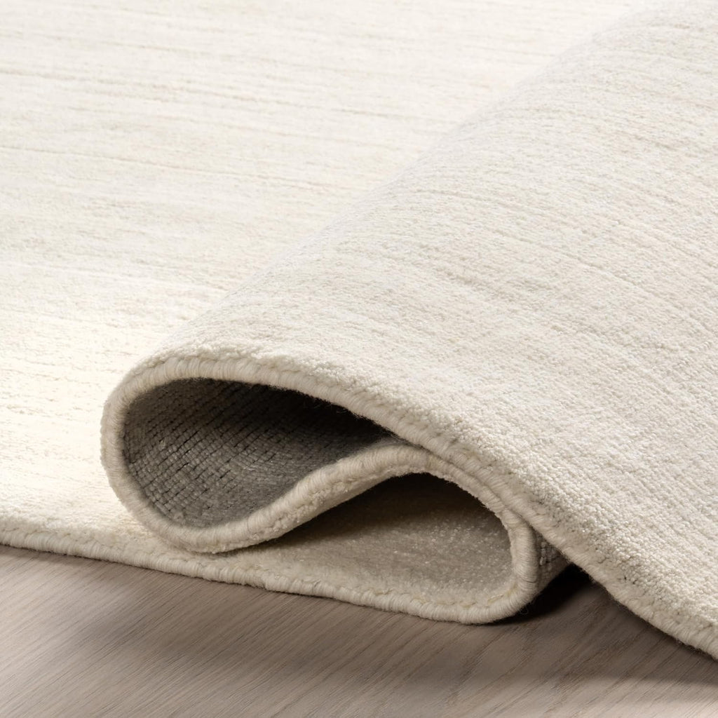 Nuloom Speckled Alabaster Solid Flatweave Wool Area Rug, 3' x 5'