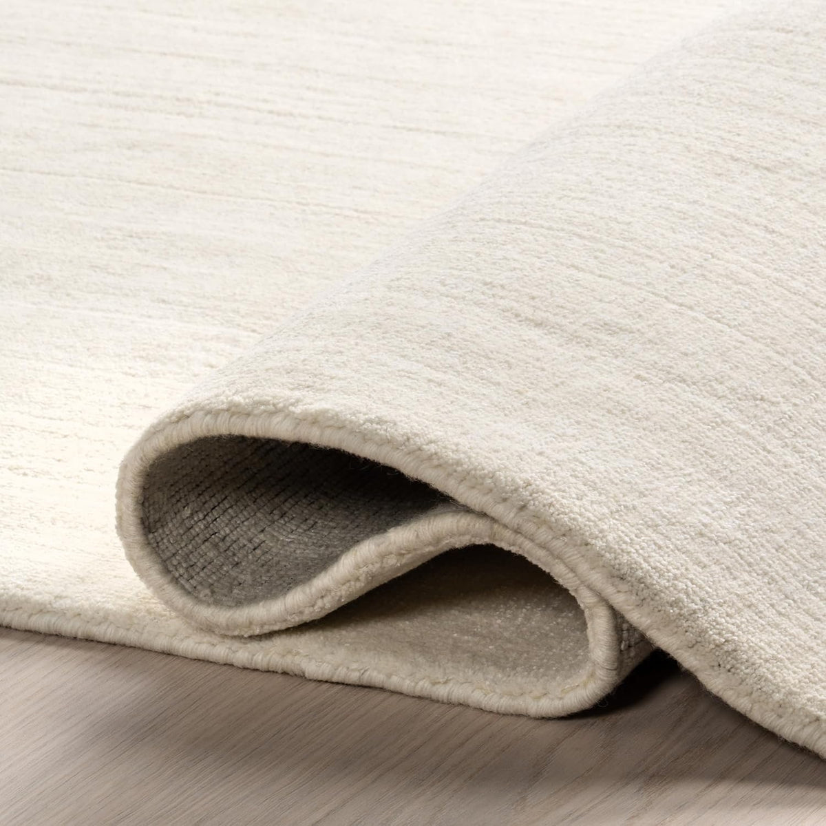 Nuloom Speckled Alabaster Solid Flatweave Wool Area Rug, 3' x 5'