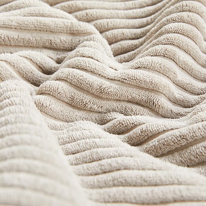 Fancy Homi 2 Packs Neutral Taupe Decorative Throw Pillow Covers 18x18 Inch - Image 5