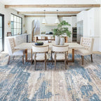 9x12 Area Rug for Living Room, Washable Modern Abstract Large Area Rug Neutral - Image 5