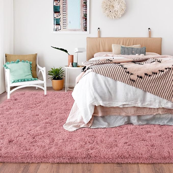 Rugs for Living Room 9x12, Soft Shaggy Modern Shag Area Rug for Bedroom - Image 3