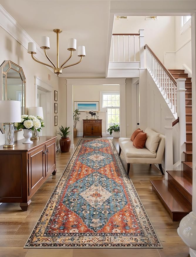SERISSA Runner Rug for Hallways, 3x8 Washable Non Slip Kitchen Runner Rug by SERISSAHomeDecorCollection