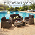 hyha 8Pcs Patio Cushion Covers, Stretch Outdoor Couch Cushion Covers Replacement - Image 6