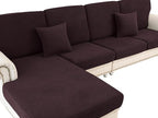 Couch Cushion Cover Chaise Lounge Cover Washable Separate Seat Chaise Couch by LA+MEACK