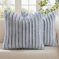 decorUhome Cozy Faux Fur Throw Pillow Covers 22x22 Set of 2 Decorative Soft by decorUhome