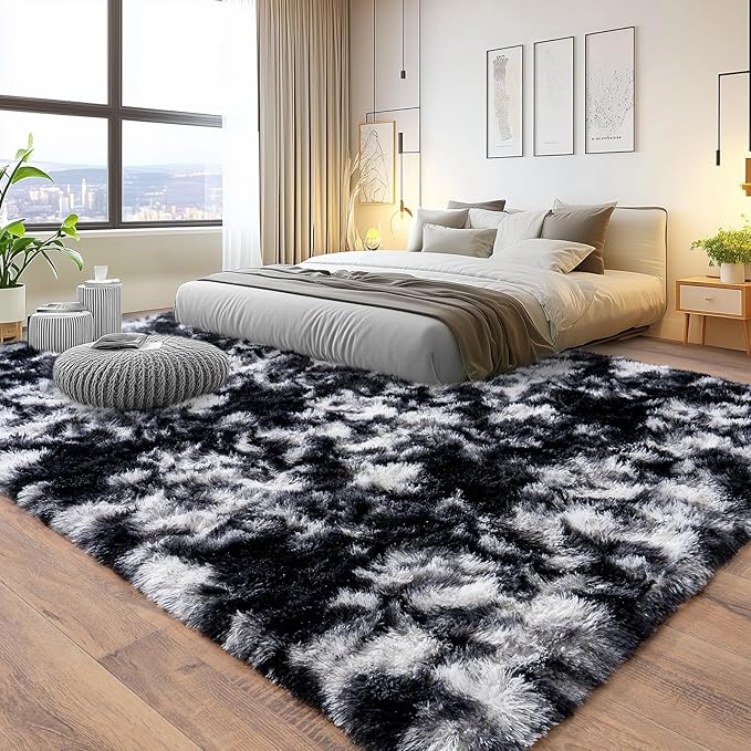 Pionblank 8x10 Rug for Living Room, Fuzzy Plush Large Area Rug, Fluffy Modern - Image 2