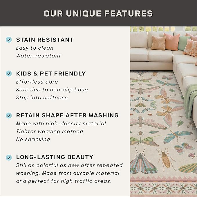 Hazo Haus Cute Rugs for Bedroom Girls - Image 7