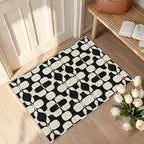 Latte&Fog 2x3 Entryway Rug, Small Modern Abstract Door Mat Samll Rug, Washable by LatteFog