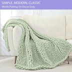 Bigacogo Chunky Knit Throw Blanket - Image 4