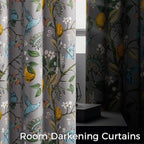 Topfinel 54 Inches Long Short Grey Blackout Curtains - Image 4