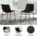 Signature Design by Ashley Centiar Dining Chairs Set of 2, Black