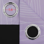 Estelar Textiler Lilac and Greyish White Ombre Blackout Curtains 102 Inches - Image 7