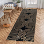 Lahome Modern Geometric Runner Rug, 2x6 Laundry Room Rug Runners by Lahome