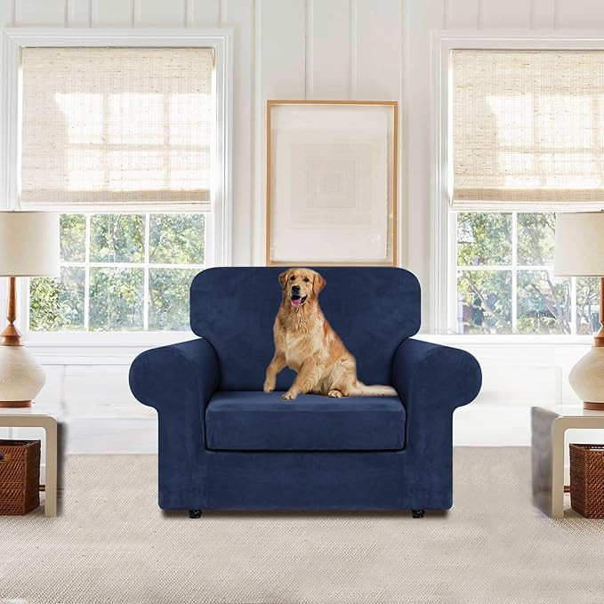 WEERRW Velvet Stretch Chair Sofa Slipcover - Image 2